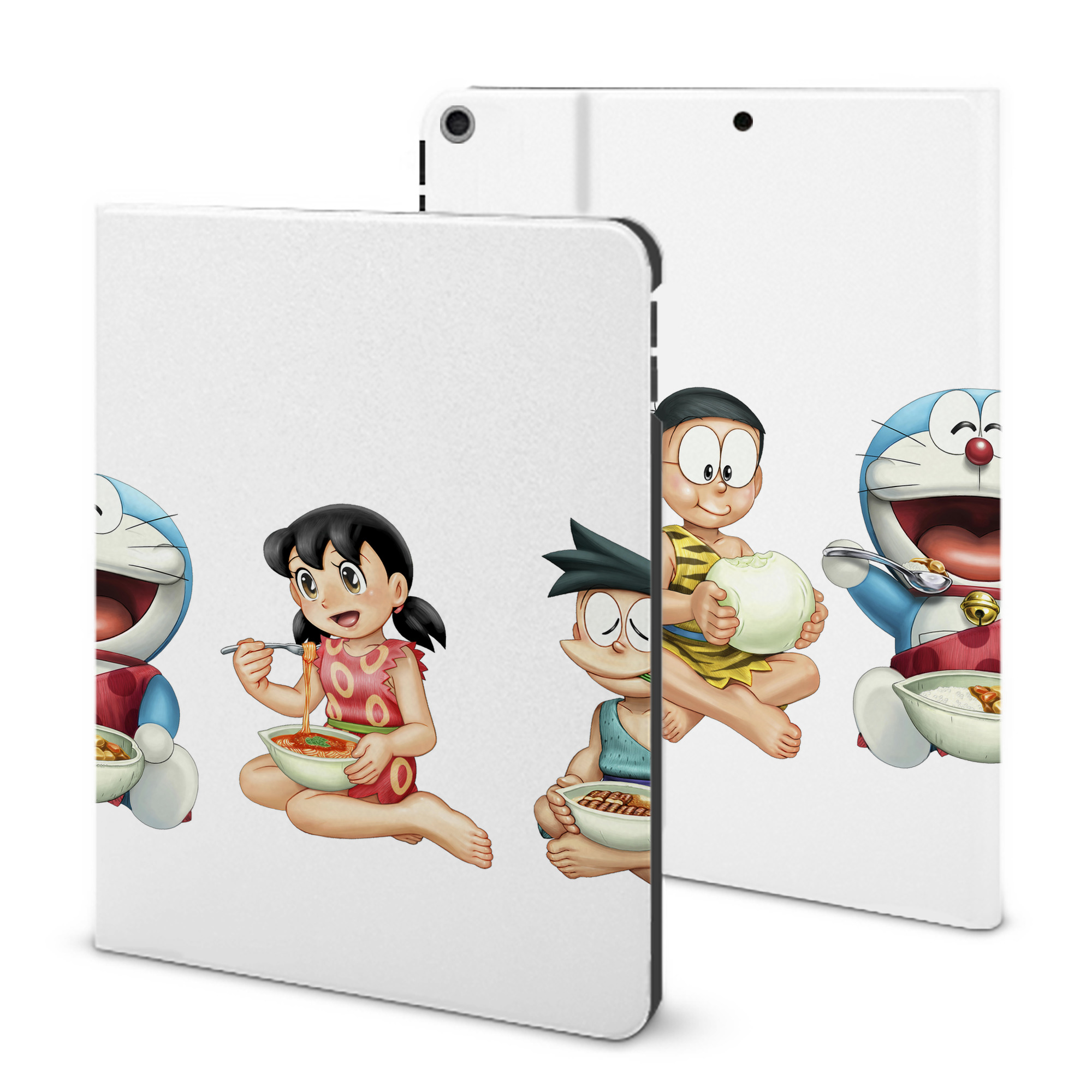 （画像用） ドラえもん Doraemon IPad ケース ブック型 PUレザー TPU 耐衝撃 軽量 薄型 ペン収納なし 全面保護 IPad 各モデル対応